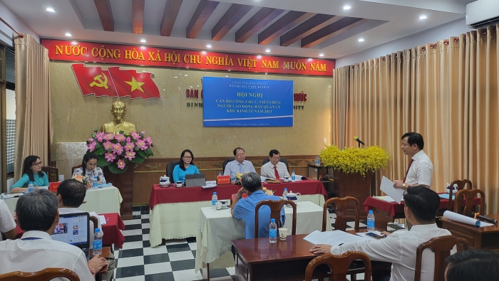 Ban Quản lý Khu kinh tế tỉnh Bình Phước tổ chức Hội nghị cán bộ, công chức, viên chức và người lao động năm 2023