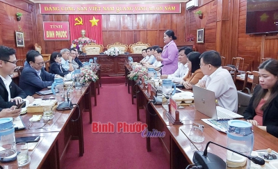 Chủ tịch UBND tỉnh Trần Tuệ Hiền phát biểu tại buổi làm việc với lãnh đạo Tập đoàn TTC