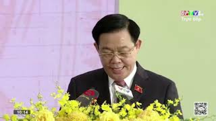 Phát biểu của Chủ tịch Quốc hội Vương Đình Huệ tại Lễ công bố thành lập thị xã Chơn thành