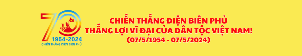 Banner chien thang Dien Bien Phu