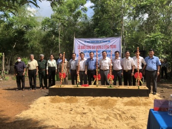 Lễ khởi công xây dựng công trình cấp nước sinh hoạt tập trung cho đồng bào dân tộc thiểu số xã Thanh An huyện Hớn Quản