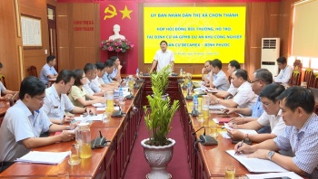 Chơn Thành họp Hội đồng bồi thường, giải phóng mặt bằng Dự án khu công nghiệp, dân cư Becamex - Bình Phước