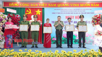 Ngày hội toàn dân bảo vệ an ninh Tổ quốc tại Công ty TNHH MTV Xổ số kiến thiết Bình Phước