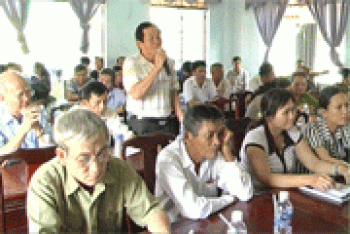 Đại biểu Quốc hội tỉnh tiếp xúc cử tri Chơn Thành