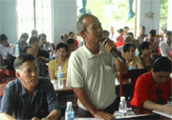 Đại biểu HĐND tỉnh tiếp xúc cử tri xã Minh Thành