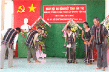 Ngày hội đại đoàn kết toàn dân tộc tại ấp 6, Thanh Hòa, Bù Đốp