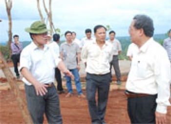 Gấp rút hoàn thành các hạng mục công trình Khu bảo tồn văn hóa dân tộc S’Tiêng sóc Bom Bo