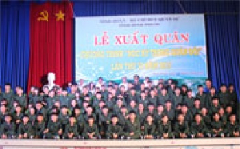 107 chiến sĩ nhí tham gia “học kỳ trong quân đội” năm 2015