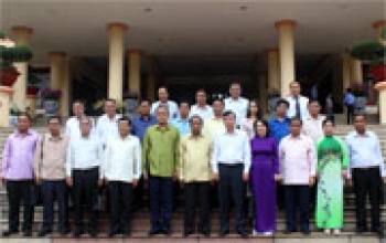 Đoàn lãnh đạo tỉnh Champasak (Lào) thăm và làm việc tại tỉnh Bình Phước