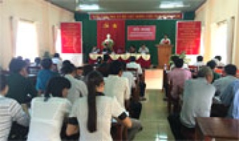 Đại biểu HĐND tỉnh tiếp xúc cử tri xã Lộc Thiện, huyện Lộc Ninh