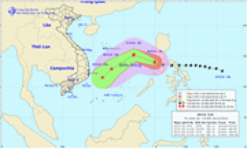 Bão Nock-ten (bão số 10) đã đi vào biển Đông
