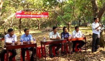 Phú Riềng: Ra quân đợt 2 tuyên truyền, tập huấn chăm sóc vườn điều