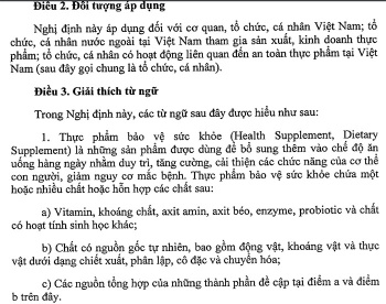 Quy định chi tiết thi hành một số điều của Luật an toàn thực phẩm