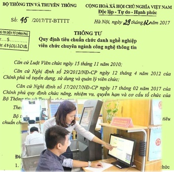 Tiêu chuẩn chức danh nghề nghiệp viên chức CNTT