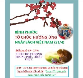 Từ 19 - 23/4, Bình Phước tổ chức các hoạt động hưởng ứng Ngày sách Việt Nam