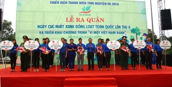Ra quân “Ngày Chủ nhật xanh” và phát động Chương trình “Vì một Việt Nam xanh”