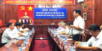 Công bố quyết định kiểm tra của Kiểm toán Nhà nước tại tỉnh Bình Phước