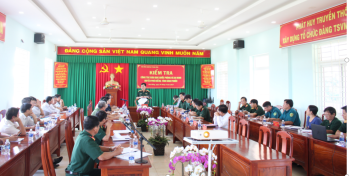 Hội đồng giáo dục Quốc phòng - An ninh Trung ương làm việc tại huyện Phú Riềng