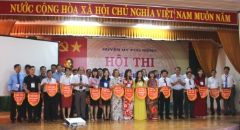 Huyện ủy Phú Riềng tổ chức Hội thi báo cáo viên giỏi năm 2019