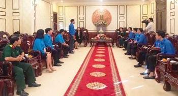 Gặp mặt đoàn đại biểu dự Đại hội Hội LHTN Việt Nam lần thứ VIII