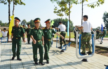 Bộ Chỉ huy Quân sự tỉnh khánh thành khu liên hợp luyện tập thể thao ngoài trời