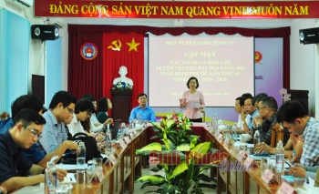Gặp mặt báo chí nhân tháng cao điểm tuyên truyền Đại hội Đảng bộ tỉnh