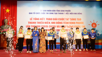 Trao giải Cuộc thi sáng tạo thanh thiếu niên, nhi đồng tỉnh lần thứ XIII