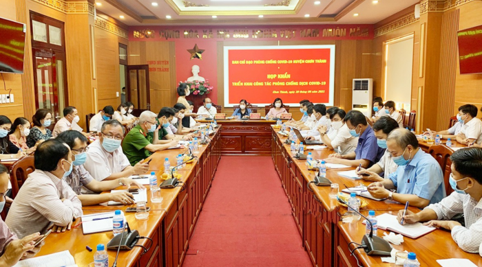 Ban Chỉ đạo phòng chống Covid-19 tỉnh dự họp khẩn tại Chơn Thành về ca F0 đầu tiên ở Bình Phước