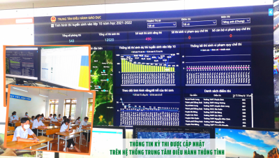 Bình Phước: Cập nhật diễn biến kỳ thi trên Trung tâm Điều hành thông minh