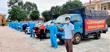 Đồng Phú: Ra mắt đội tình nguyện chở hàng phòng chống dịch Covid-19