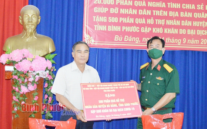 500 phần quà hỗ trợ nhân dân huyện Bù Đăng