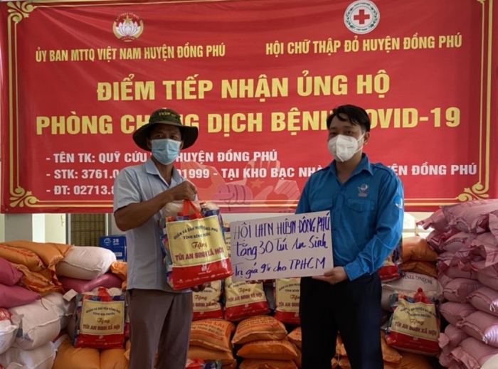 Đồng Phú: Hỗ trợ hơn 5 tấn hàng hóa cho thành phố Hồ Chí Minh