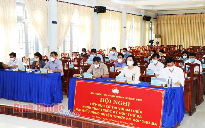 Đại biểu HĐND tỉnh tiếp xúc cử tri huyện Bù Đăng