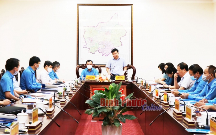 Đoàn công tác Tổng Liên đoàn Lao động Việt Nam làm việc tại Bình Phước
