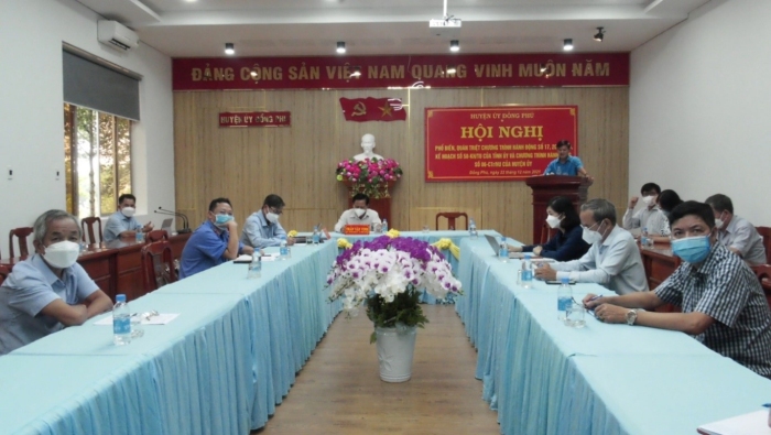 Đồng Phú quán triệt các chương trình hành động thực hiện Nghị quyết Đại hội Đảng các cấp