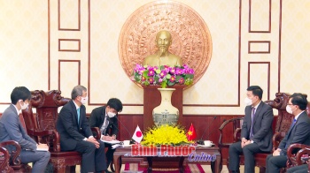 Lãnh đạo tỉnh tiếp và làm việc với Tổng lãnh sự Nhật Bản tại TP. Hồ Chí Minh