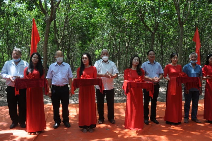 Nông trường Nghĩa Trung ra quân mở miệng vườn cây cao su tái canh