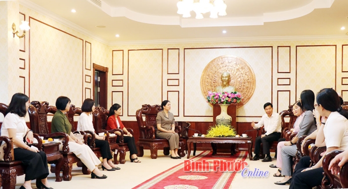 Trung ương Hội LHPN Việt Nam thăm và làm việc tại Bình Phước