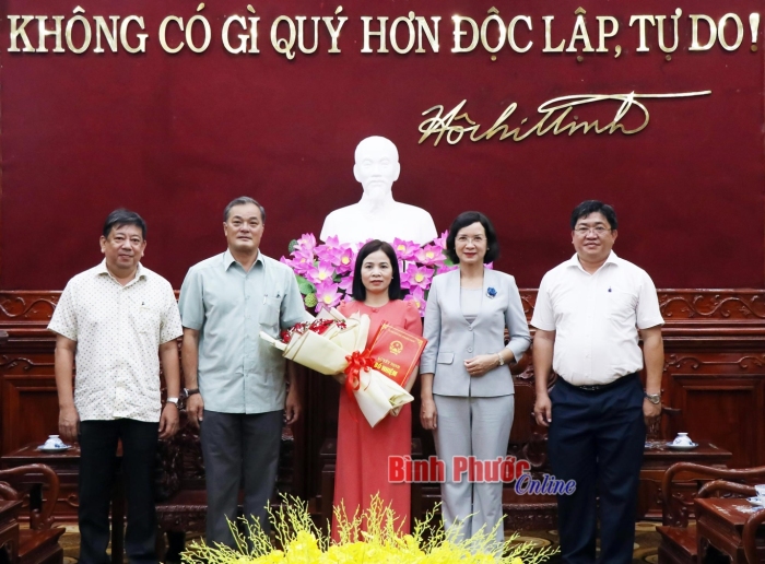 Bà Đỗ Thị Nguyên được bổ nhiệm giữ chức Phó giám đốc Sở Y tế tỉnh Bình Phước