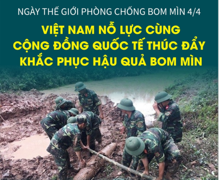 Ngày Thế giới phòng chống bom mìn 4/4: Việt Nam nỗ lực cùng cộng đồng quốc tế thúc đẩy khắc phục hậu quả bom mìn