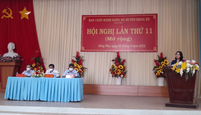 Đồng Phú tổ chức hội nghị mở rộng đánh giá tình hình thực hiện nhiệm vụ quý 1