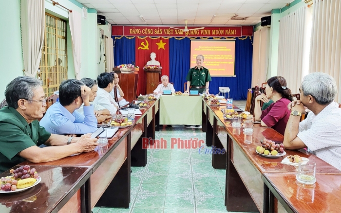 Hội hỗ trợ gia đình liệt sĩ Việt Nam làm việc tại Bình Phước