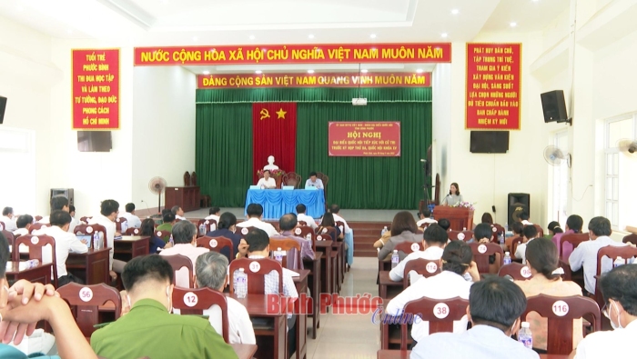 Đại biểu Quốc hội tỉnh tiếp xúc cử tri thị xã Phước Long