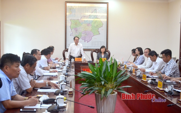 Ban chỉ đạo Đề án 134 Trung ương làm việc tại Bình Phước