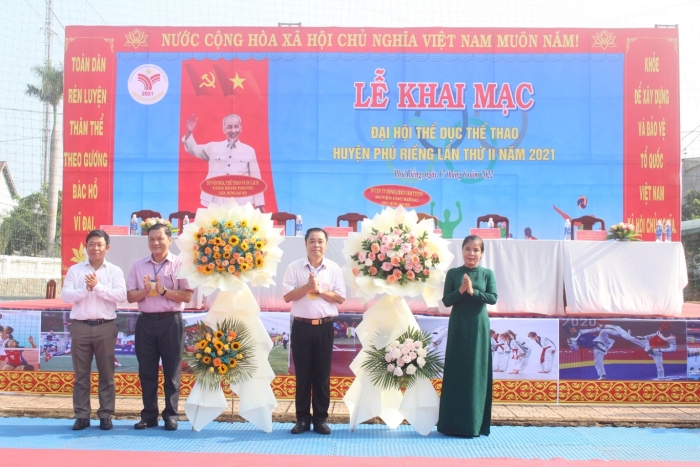 Phú Riềng tổ chức Đại hội thể dục thể thao huyện lần thứ II