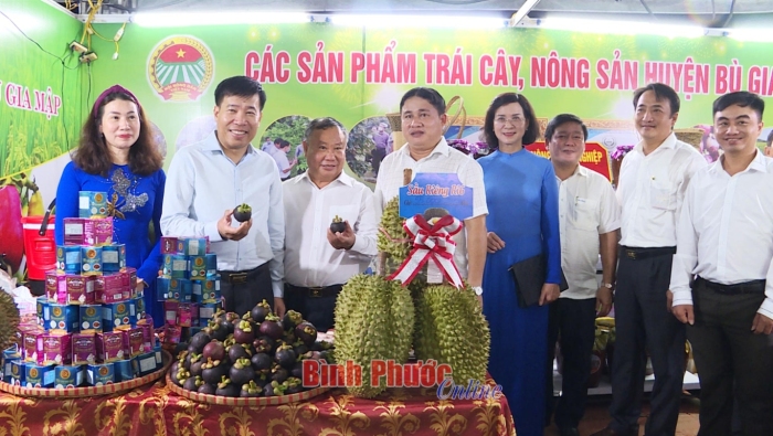 200 gian hàng tham gia Hội chợ trái cây và hàng nông sản tỉnh Bình Phước lần thứ V