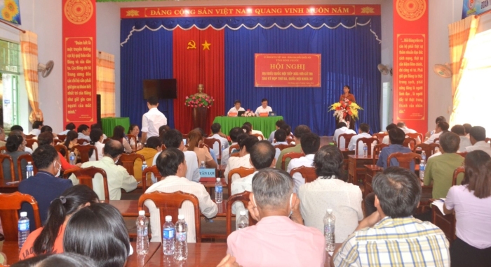 Đoàn đại biểu Quốc hội tỉnh tiếp xúc cử tri huyện Hớn Quản