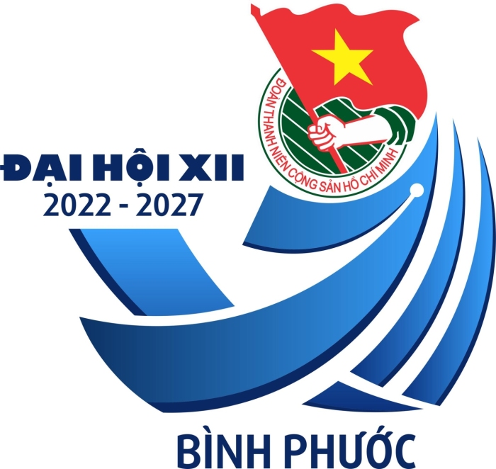 Logo Đại hội Đại biểu Đoàn TNCS Hồ Chí Minh tỉnh Bình Phước lần thứ XII