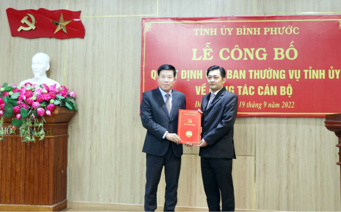 Ông Nguyễn Quốc Dũng được chỉ định giữ chức Bí thư Huyện ủy Đồng Phú