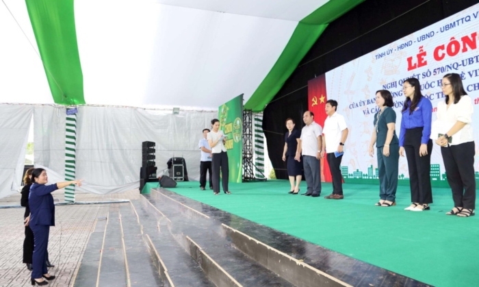 Tổng duyệt chương trình lễ công bố thành lập thị xã Chơn Thành và các phường trực thuộc